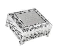 De Walden Girl's 60th Birthday Gift Personalised Engraved Silver Plated Trinket Jewellery Box Idea for 60 Sixtieth