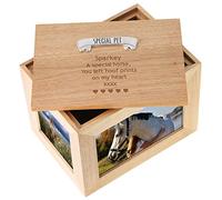 De Walden Horse Memorial Gift Engraved Large Oak Photo Frame 'Special Pet' Box