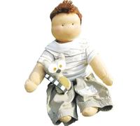 De Witte Engel, Waldorf Style, Doll Kit, 100% Wool and 100% Cotton Doll Jersey (Luc)