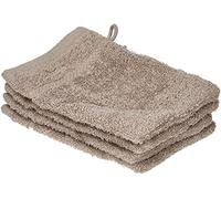 De Witte Lietaer 194686 Stephanie Pair Cotton Face Cloths, light grey, 15 x 22 x 1 cm