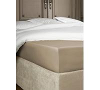 De Witte Lietaer Bumblebee Luxury Percale Cotton Fitted Sheet, Cotton, Vision Taupe, 200 x 200 x 40 cm