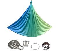 de yoga - Fibra de seda aérea elástica, diseño de baja elasticidad | Hamaca de yoga ligera, accesorio de entrenamiento, equipo de estiramiento antigravedad para pilates en casa, terapia aérea