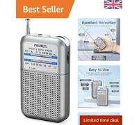 DE333 Portable Pocket Radio - Lightweight 65g FM/AM Transistor for Outdoor Fun