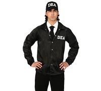 DEA Agent Costume for Adults with Embroidered Hat and Detailed Jacket - Crime Drama Roleplay