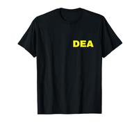 DEA Agent Drug Enforcement Administration FRONT PRINT Yellow T-Shirt