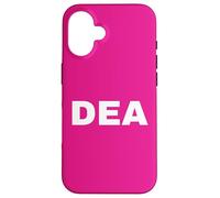 DEA Agent Uniform BACK PRINT White Text On Duty Gear Case for iPhone 16