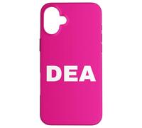 DEA Agent Uniform BACK PRINT White Text On Duty Gear Case for iPhone 16 Plus