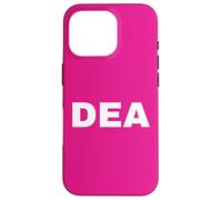 DEA Agent Uniform BACK PRINT White Text On Duty Gear Case for iPhone 16 Pro