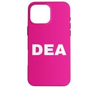DEA Agent Uniform BACK PRINT White Text On Duty Gear Case for iPhone 16 Pro Max