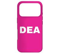 DEA Agent Uniform BACK PRINT White Text On Duty Gear Case for iPhone 17 Pro