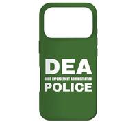 DEA Police Agent Uniform BACK PRINT White Text On Duty Gear Case for iPhone 17 Pro