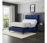 Deacon Electric Adjustable Sleigh Bed Frame Zaye Living Blue King