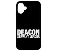Deacon Servant Leader Modern Christian Ministry Bold Graphic Case for iPhone 16 Plus