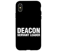 Deacon Servant Leader Modern Christian Ministry Bold Graphic Case for iPhone X/XS
