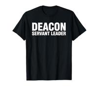 Deacon Servant Leader Modern Christian Ministry Bold Graphic T-Shirt
