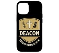 Deacon Serving with Honor Christian Church Crest Shield Icon Case for iPhone 12/12 Pro