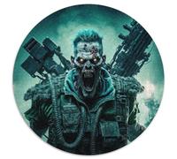 Dead Army Zombie Soldier 1000 Pieces Puzzle Gifts 1000 Piece Round Jigsaw Educational Activity for Cognitive Skills Cognitive Skill Improvement 67.5x67.5cm
