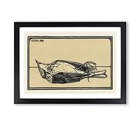 Dead Bird by Julie De Graag Framed Print | A2 Black Framed Wall Art | Ready to Hang | Modern Nature Picture | Living Room Bedroom Lounge Office
