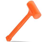 Dead Blow Hammer Non-Elastic Rubber Unicast Mallet Hammer 2LB for Floor Multifunctional Work Tool Rubber Hammer