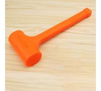 Dead Blow Hammer with Steel Shots, Non-Rebound Rubber Mallet for Work, Comfortable Checkered Grip, Smooth Striking, for Durable(1.5LB)