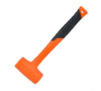 Dead Blow Rubber Mallet with Steel Shots for Enhanced, Non-Rebound and Spark-Resistant Design, Comfortable Checkered Grip Handle for Woodworking, Floor(1LB)