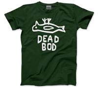 Dead BOD Tshirt - Maritime Landmark Hull Bird Marina Sailor City East Yorkshire River Hull Humber Graffiti Tee - Mens Unisex T-Shirt - M Bottle Green