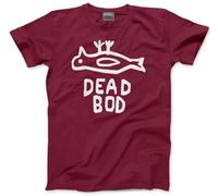 Dead BOD Tshirt - Maritime Landmark Hull Bird Marina Sailor City East Yorkshire River Hull Humber Graffiti Tee - Mens Unisex T-Shirt - XL Maroon