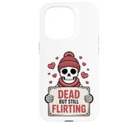 Dead But Still Flirting Funny Gothic Valentine Case for iPhone 15 Pro