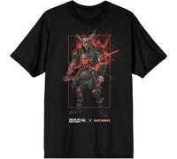 Dead By Daylight Oni Eddie T-Shirt Iron Maiden Black S