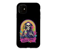 Dead Cool Grim Reaper Skeleton Summerween Beach Cocktail Case for iPhone 11