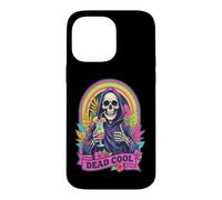 Dead Cool Grim Reaper Skeleton Summerween Beach Cocktail Case for iPhone 14 Pro Max