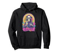 Dead Cool Grim Reaper Skeleton Summerween Beach Cocktail Pullover Hoodie