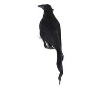 Dead Crow Decoy, Realistic Hanging Crow Deterrents For Outside - Feathered Scare Bird Repellent - Black, 12.99x3.54x2.76inch, Decoy