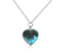 Dead Cthulhu Waits Dreaming. Custom Urn Necklace for Ashes Heart Keepsake Pendant Jewelry Memorial Cremation