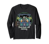 Dead Drunk Still Charming Halloween Bar Humor Long Sleeve T-Shirt
