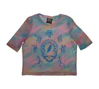 Dead Egyptian Slash Mesh Crop Top Grateful Dead Blue XL
