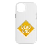 Dead End Road Sign Funny Traffic Warning Vintage Graphic Tee Case for iPhone 14 Plus