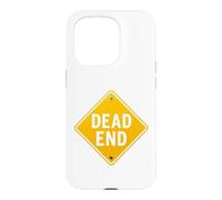 Dead End Road Sign Funny Traffic Warning Vintage Graphic Tee Case for iPhone 15 Pro