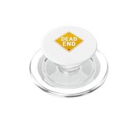 Dead End Road Sign Funny Traffic Warning Vintage Graphic Tee PopSockets PopGrip for MagSafe