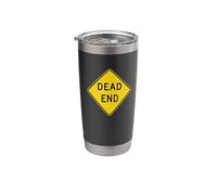 Dead End Road Sign Stainless Steel Insulated Tumbler