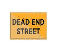 Dead End Street Acrylic Sign For Wall 6"X8" Thick Acrylic Self-Adhesive Modern Design Sign Easy To Install