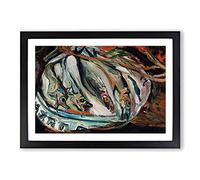 Dead Fish by Chaim Soutine Framed Print | A2 Black Framed Wall Art | Ready to Hang | Modern Animal Picture | Living Room Bedroom Lounge Office