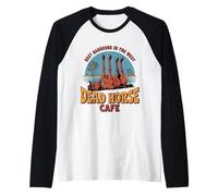 Dead Horse Cafe Best Barbeque in The West Raglan Baseball Tee