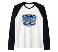 Dead Horse Point State Park Utah Canyon River Night Sky Raglan Baseball Tee