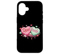 Dead Inside Anti-Valentines Day Hearts Funny Meme Men Women Case for iPhone 16