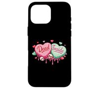 Dead Inside Anti-Valentines Day Hearts Funny Meme Men Women Case for iPhone 16 Pro Max