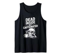 Dead Inside But Caffeinated Coffee Skull Tank Top