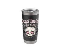 Dead Inside But Cute Emo Gothic Design Stainless Steel Insulated Tumbler