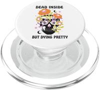 Dead Inside But Dying Pretty Halloween Boho PopSockets PopGrip for MagSafe
