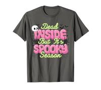 Dead Inside But It’s Spooky Season Funny Halloween Skeleton T-Shirt